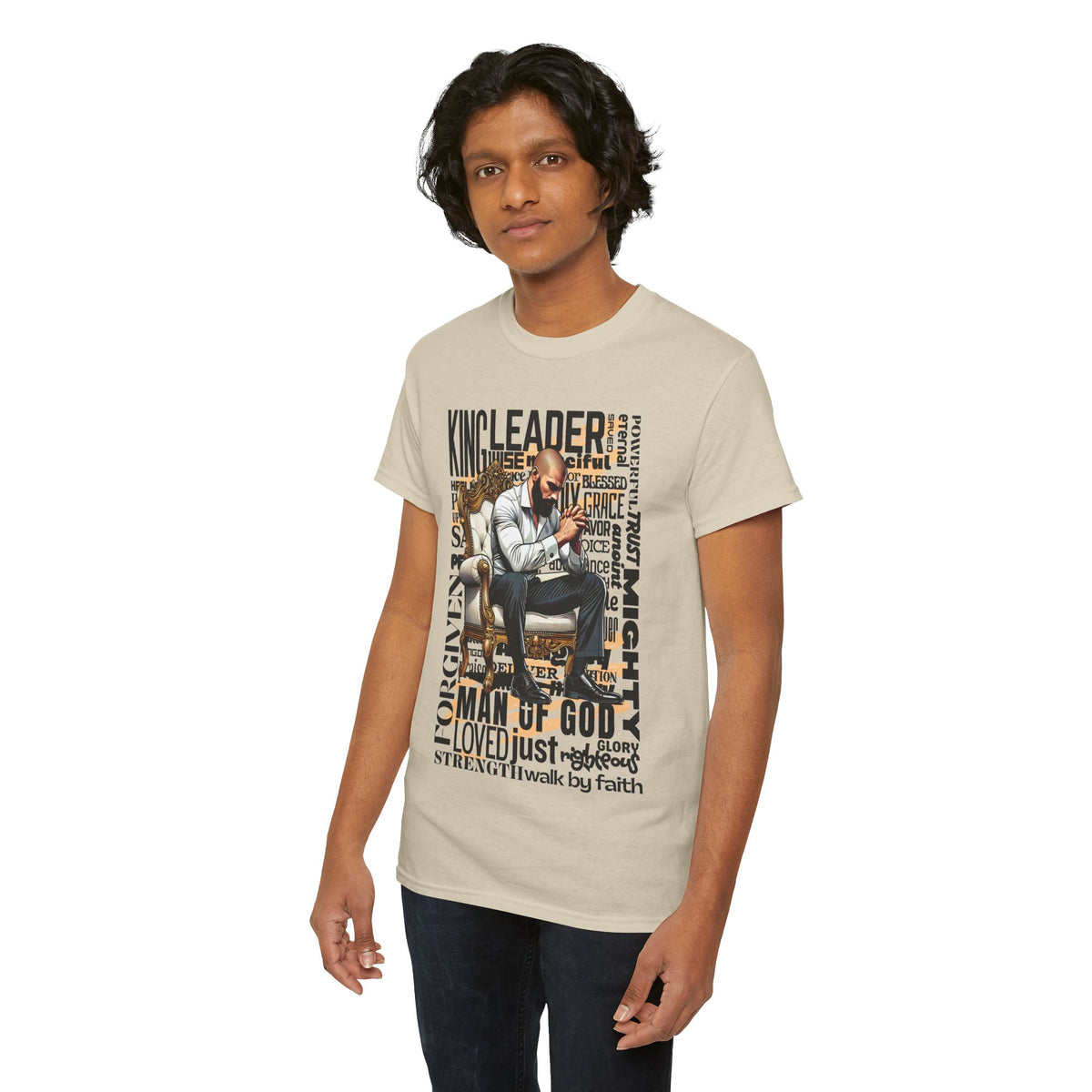 Christian Man of God Graphic Tee — "Man of God" Faith-Based Inspirational T-Shirt