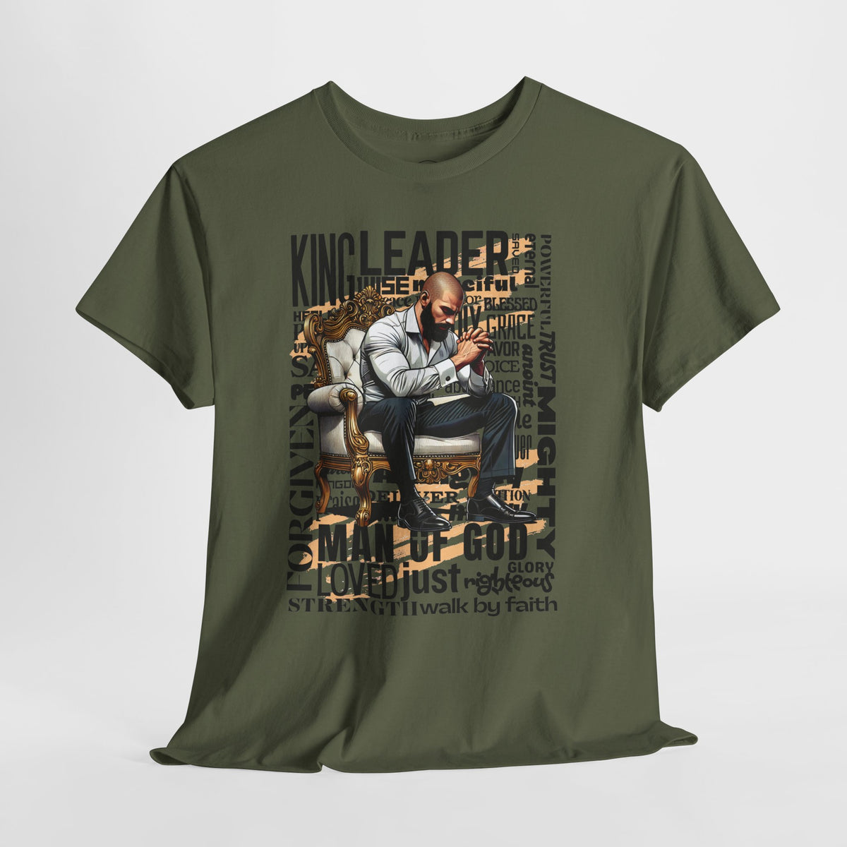 Christian Man of God Graphic Tee — "Man of God" Faith-Based Inspirational T-Shirt