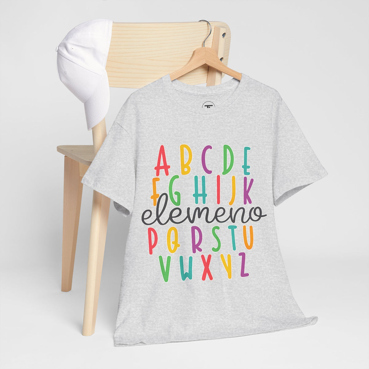Elemeno colorful alphabet children's T-shirt — additional product image