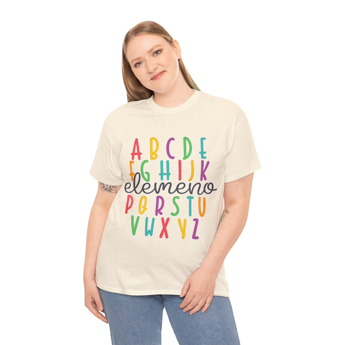 Alphabet Elemeno Kids Tee — Colorful ABCs Shirt for Teachers & Toddlers