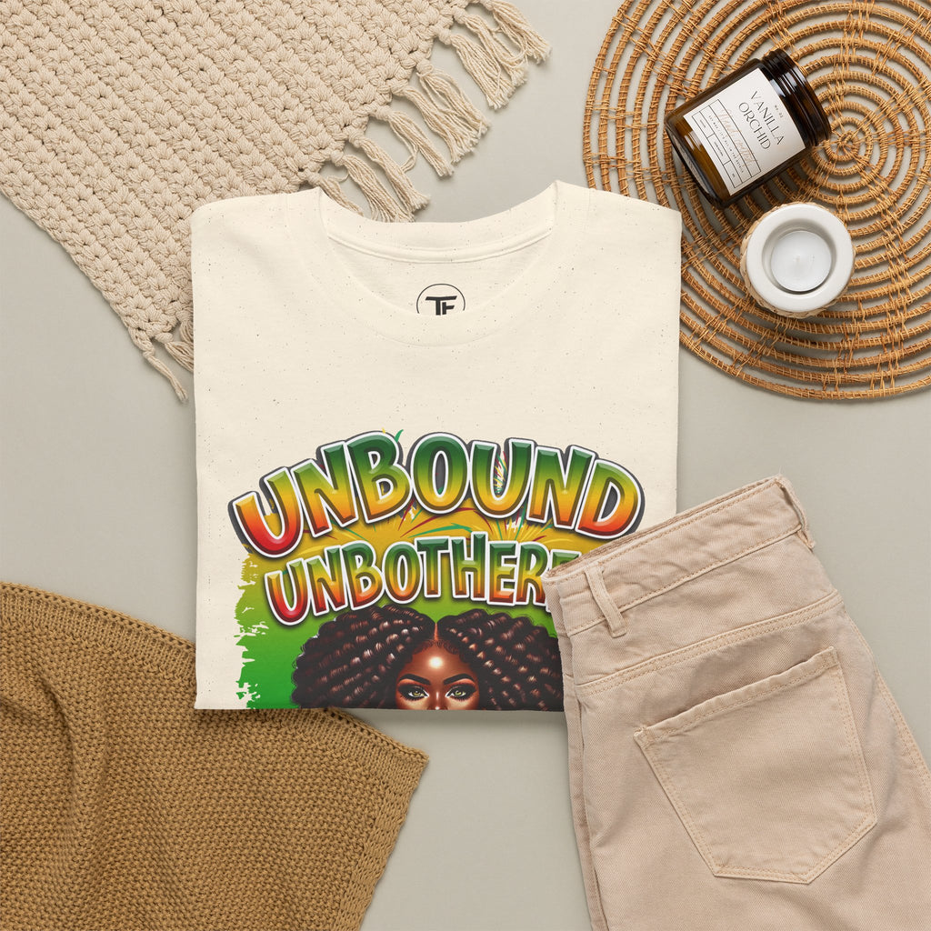 Unbound, Unbothered, Unapologetic Tee — Afrocentric Empowerment Graphic T-Shirt
