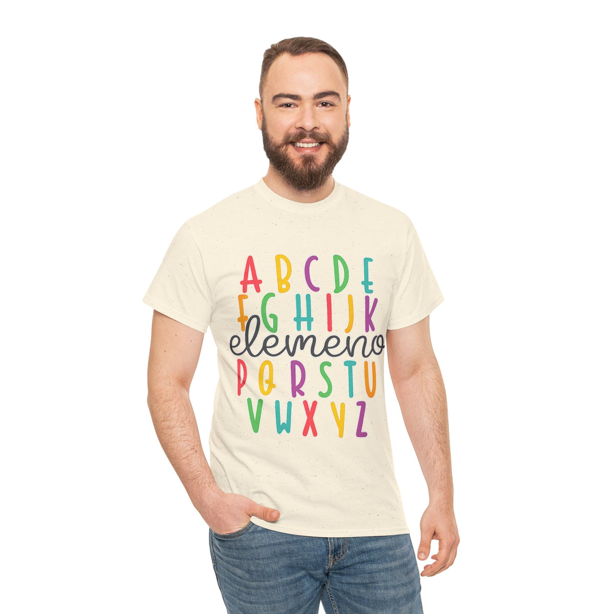 Alphabet Elemeno Kids Tee — Colorful ABCs Shirt for Teachers & Toddlers