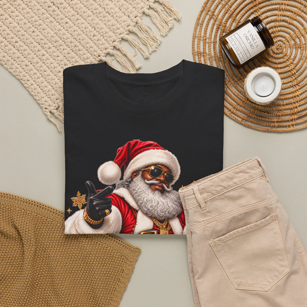 Sleighin’ All Day Santa Christmas T-Shirt | Funny Holiday Graphic Tee