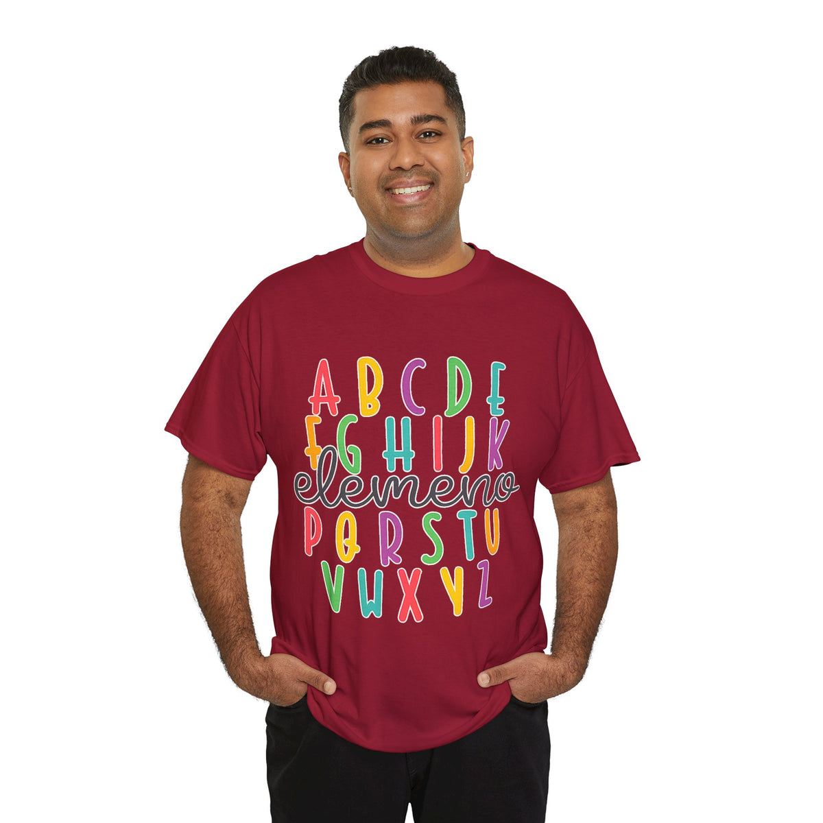 Alphabet Elemeno Kids Tee — Colorful ABCs Shirt for Teachers & Toddlers