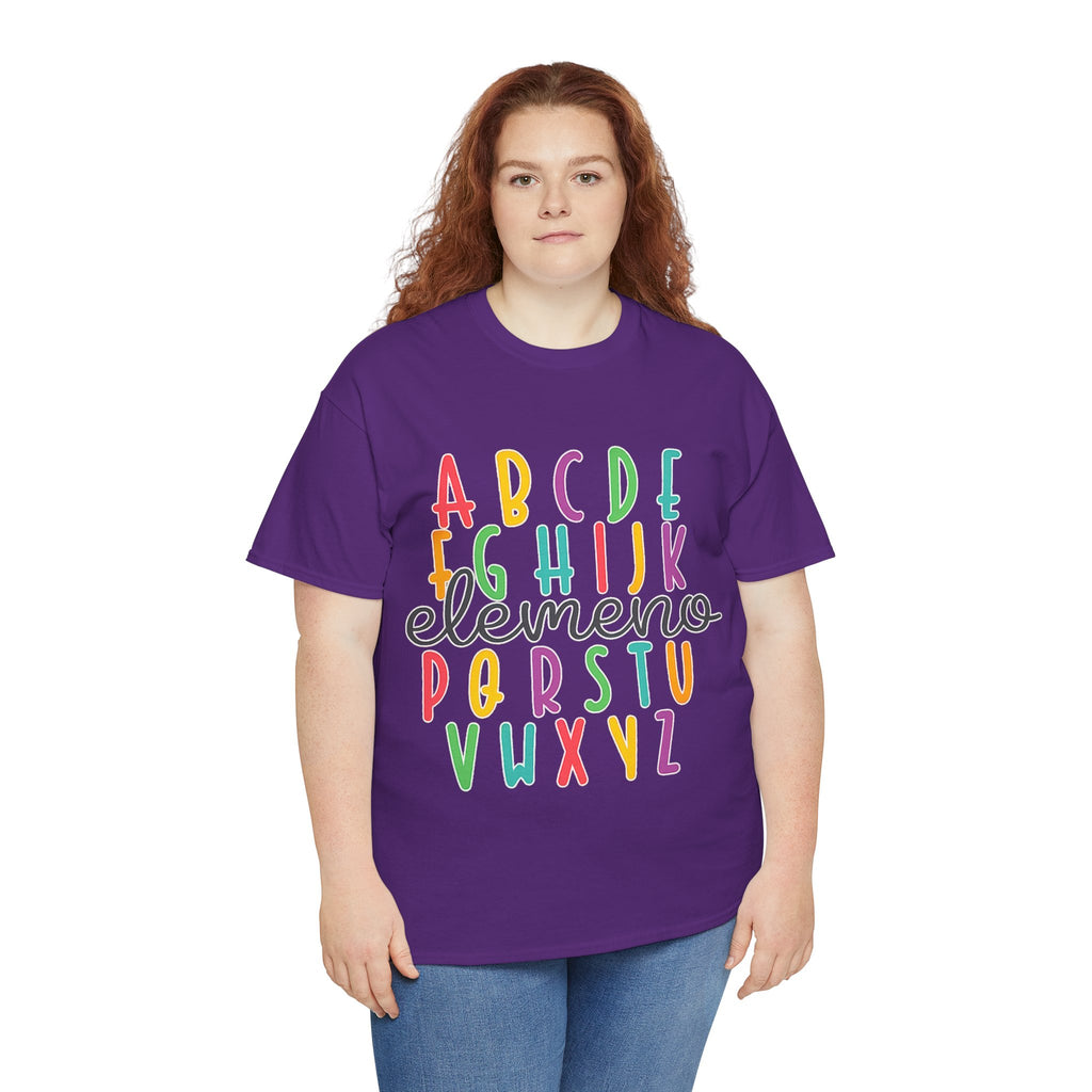 Alphabet Elemeno Kids Tee — Colorful ABCs Shirt for Teachers & Toddlers
