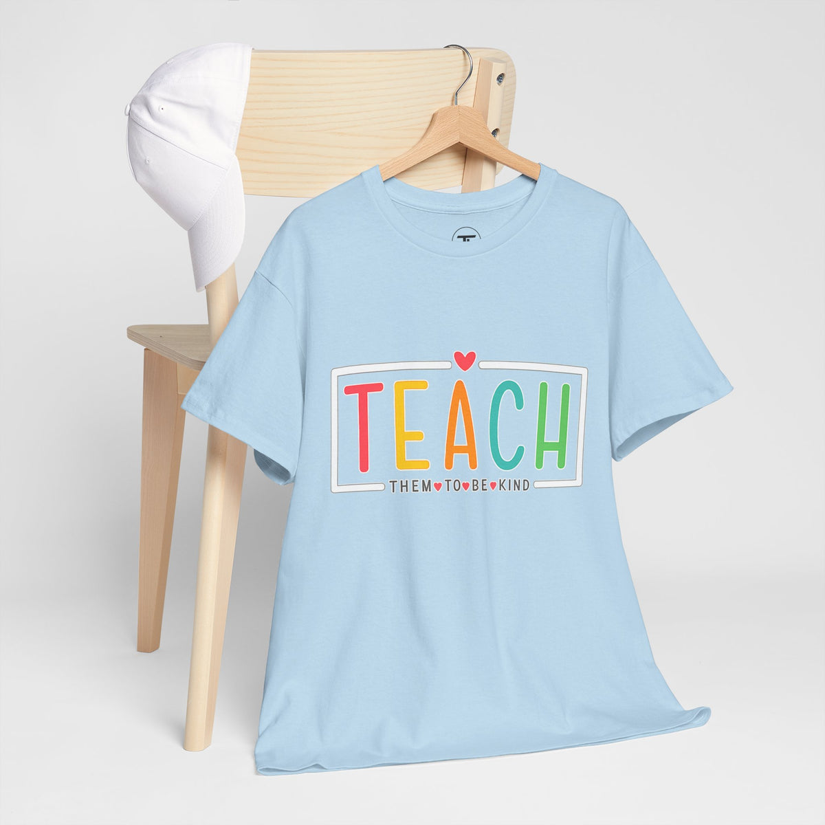 Teach Colorful Heart T-Shirt — Cute Teacher Appreciation Tee