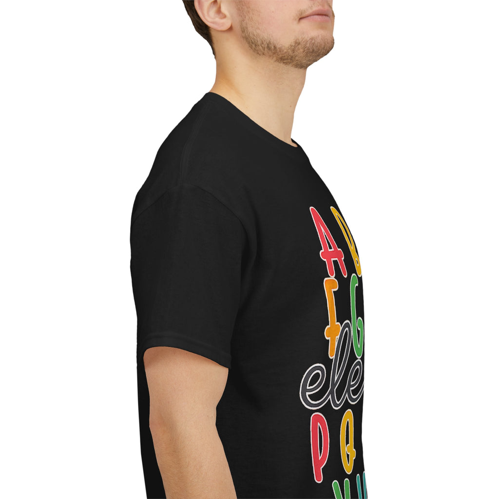 Alphabet Elemeno Kids Tee — Colorful ABCs Shirt for Teachers & Toddlers