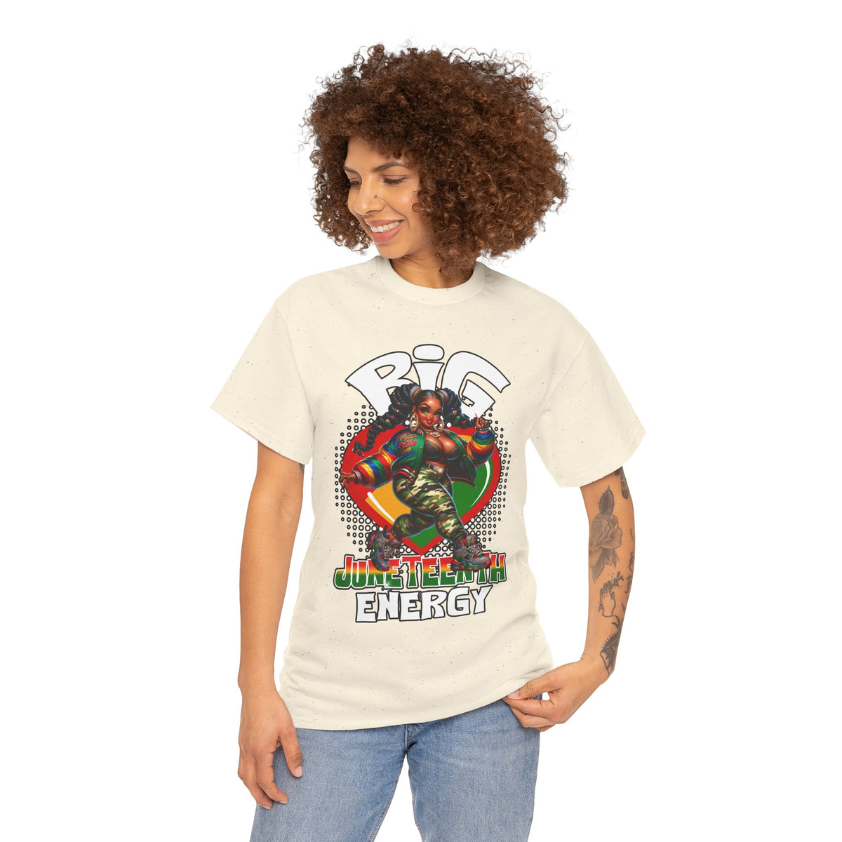 Reggae Energy Graphic Tee – "Big Energy" Dancehall Vibes T-Shirt