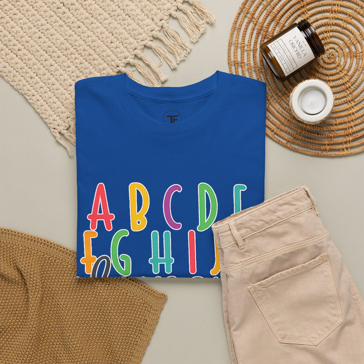 Alphabet Elemeno Kids Tee — Colorful ABCs Shirt for Teachers & Toddlers
