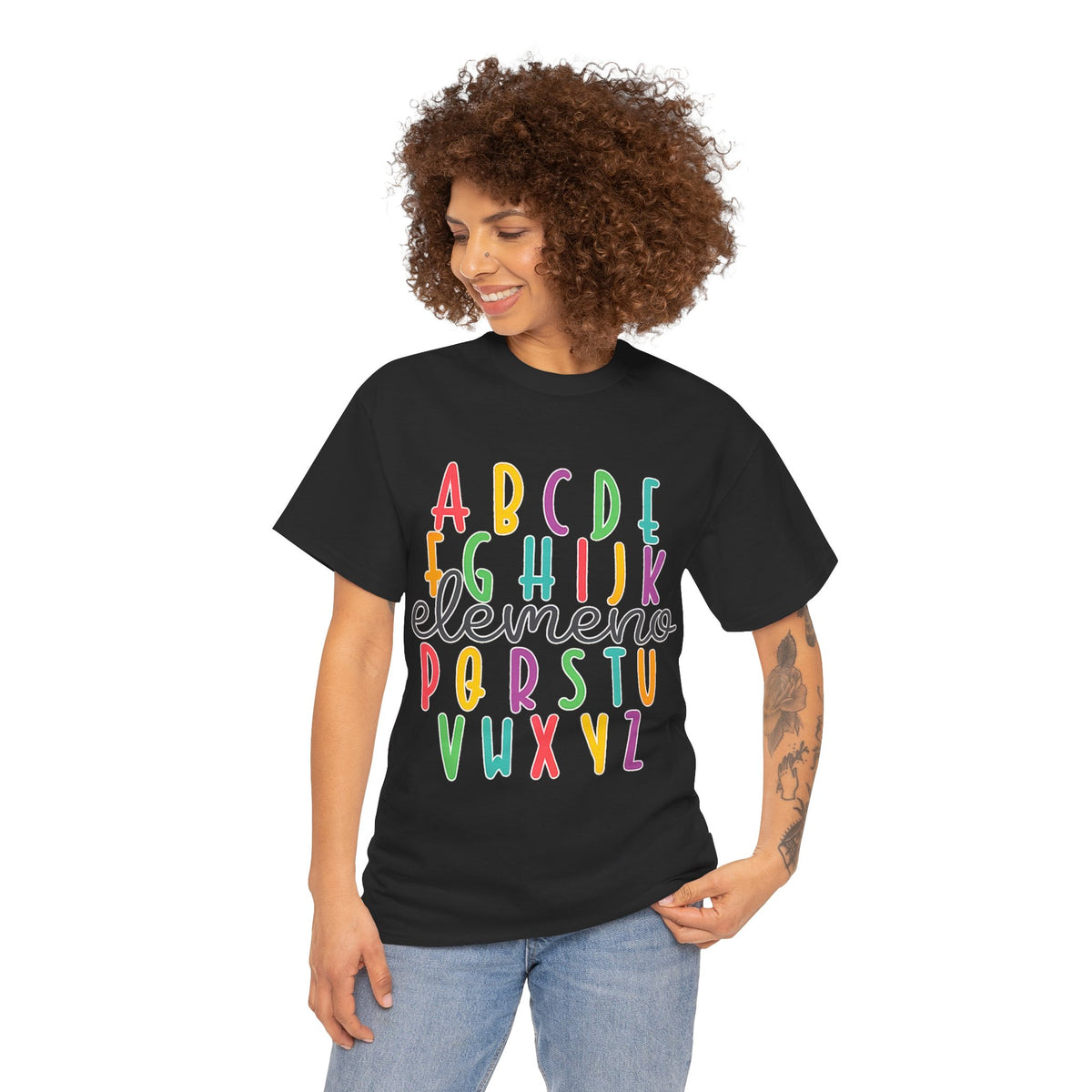 Alphabet Elemeno Kids Tee — Colorful ABCs Shirt for Teachers & Toddlers