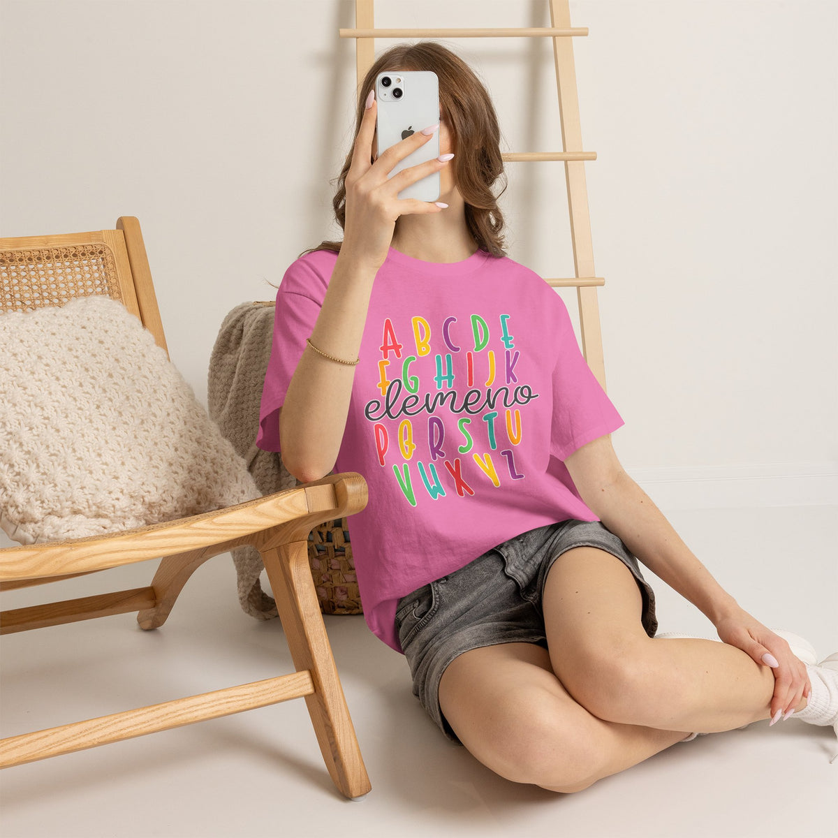 Alphabet Elemeno Kids Tee — Colorful ABCs Shirt for Teachers & Toddlers