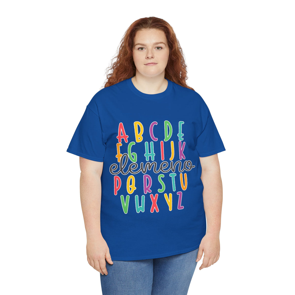 Alphabet Elemeno Kids Tee — Colorful ABCs Shirt for Teachers & Toddlers