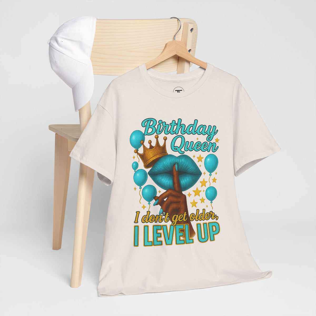 Birthday Queen I Don't Get Older I Level Up graphic T-shirt — product view 4