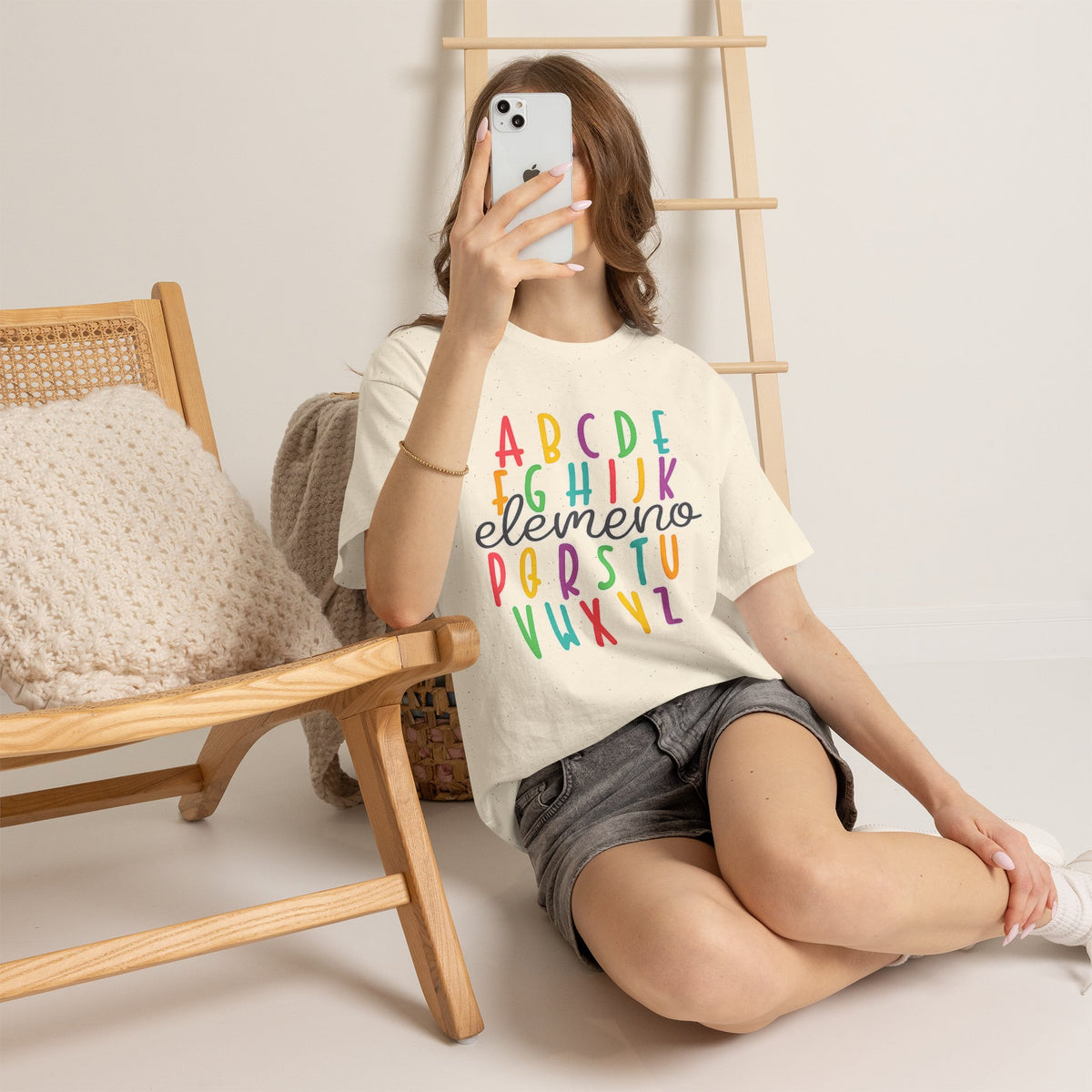 Alphabet Elemeno Kids Tee — Colorful ABCs Shirt for Teachers & Toddlers