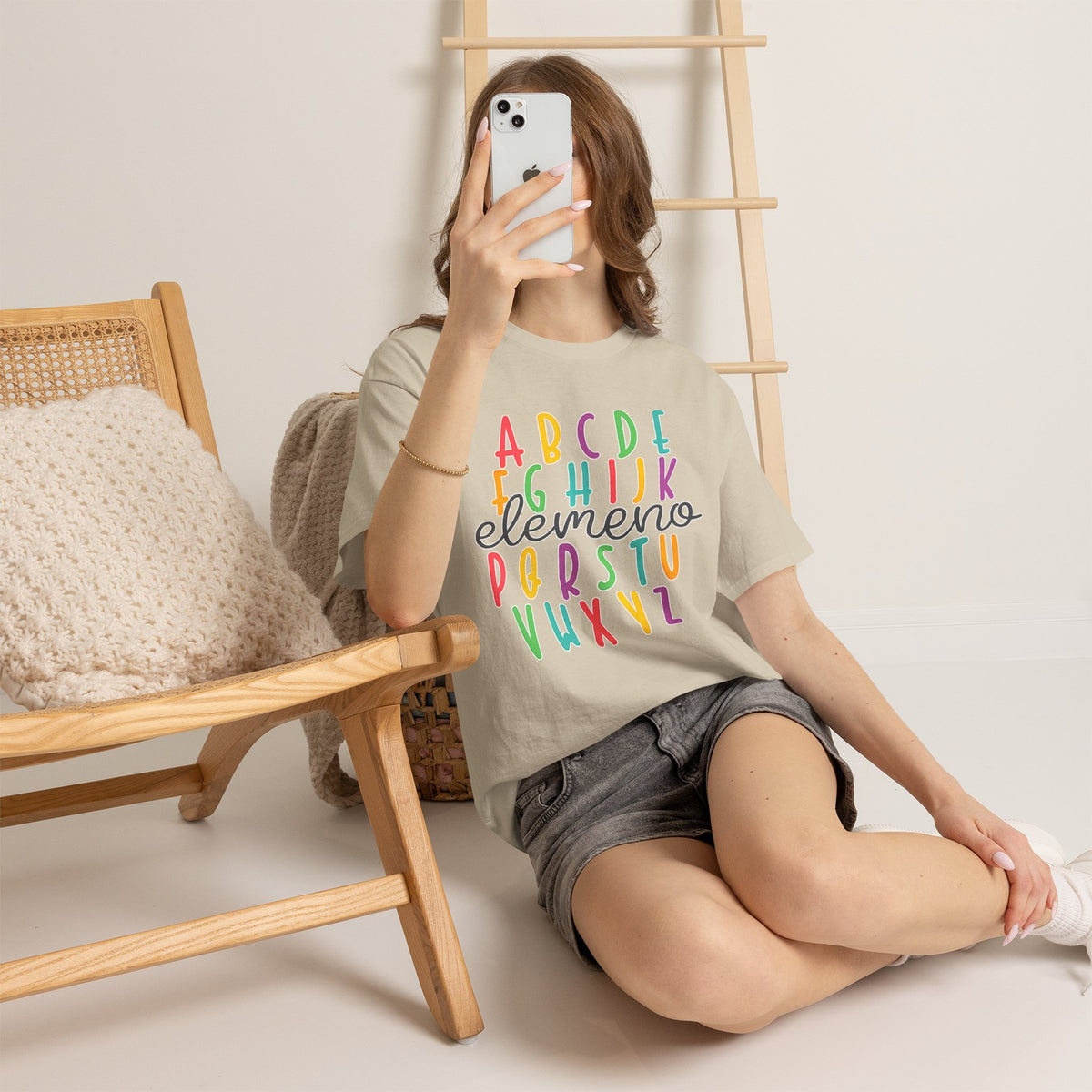 Alphabet Elemeno Kids Tee — Colorful ABCs Shirt for Teachers & Toddlers