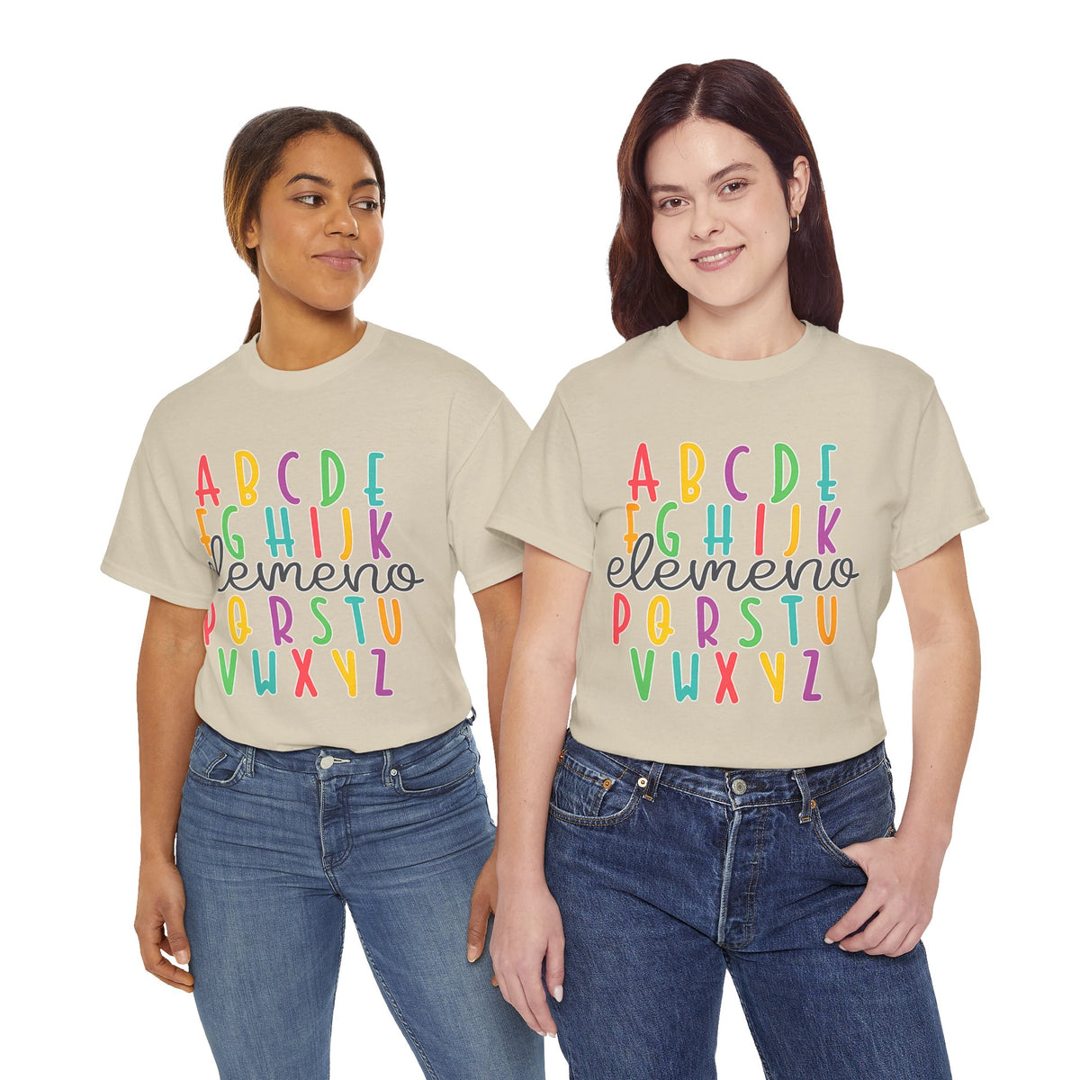 Alphabet Elemeno Kids Tee — Colorful ABCs Shirt for Teachers & Toddlers