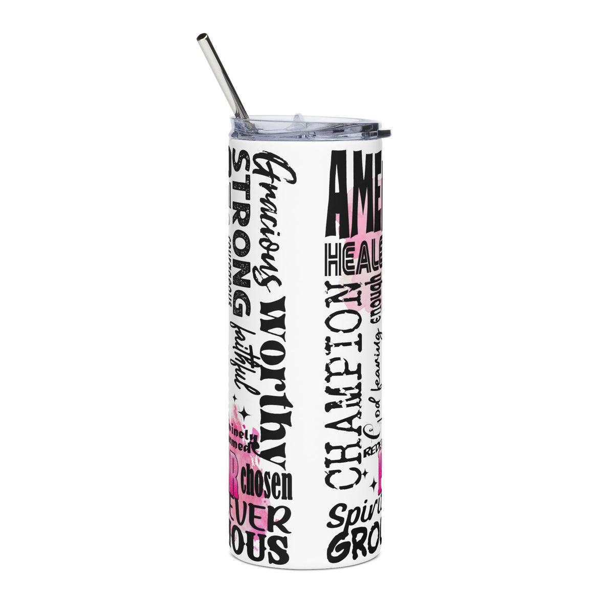 Prayer Warrior 20-ounce stainless steel inspirational tumbler