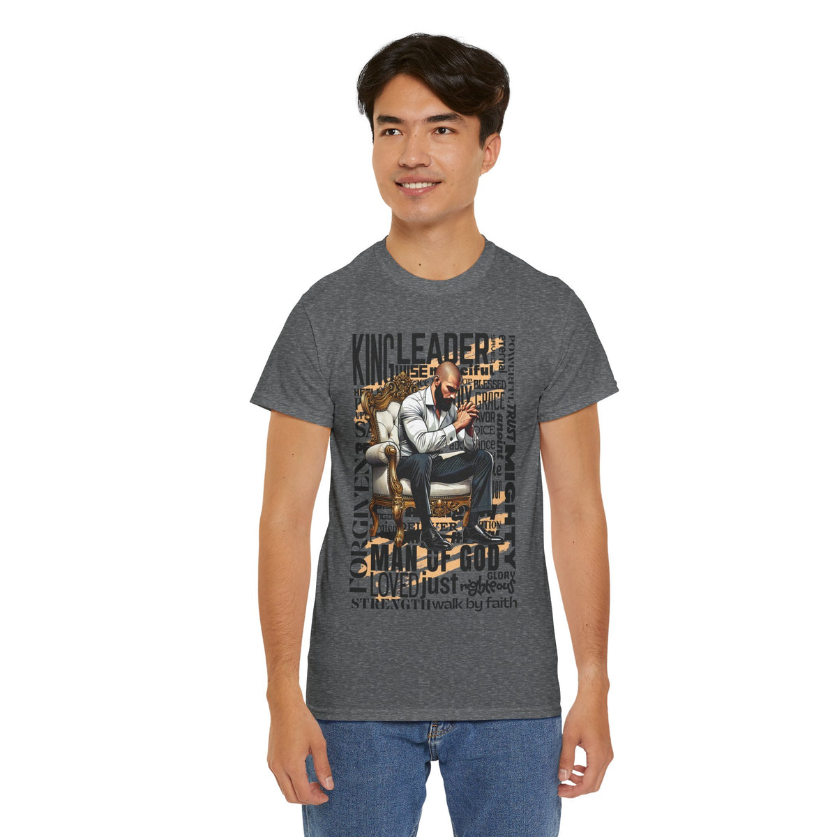 Christian Man of God Graphic Tee — "Man of God" Faith-Based Inspirational T-Shirt