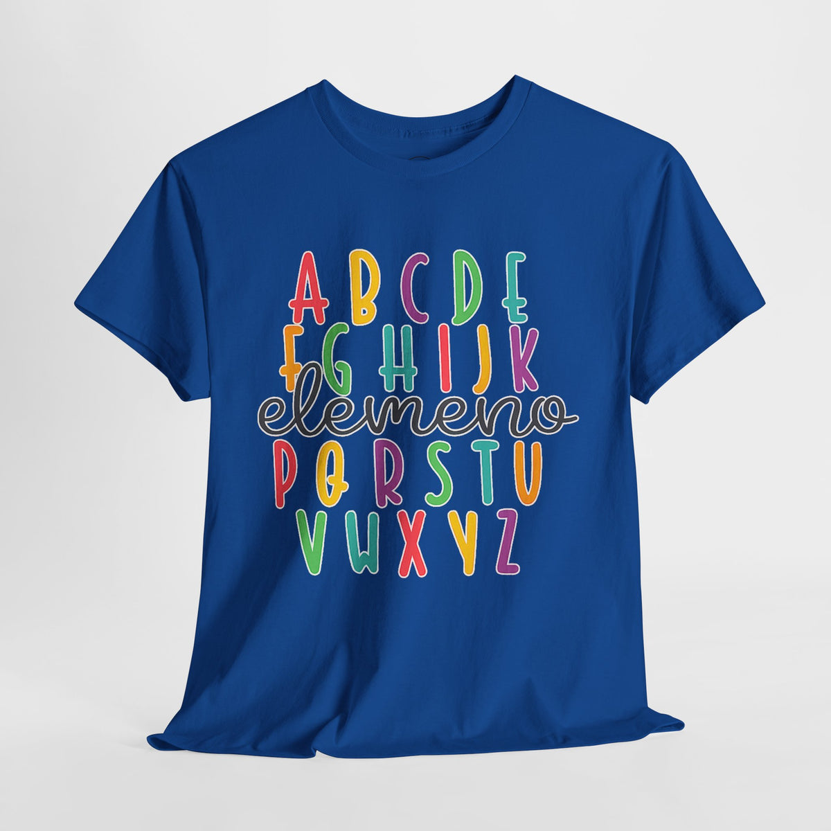 Alphabet Elemeno Kids Tee — Colorful ABCs Shirt for Teachers & Toddlers