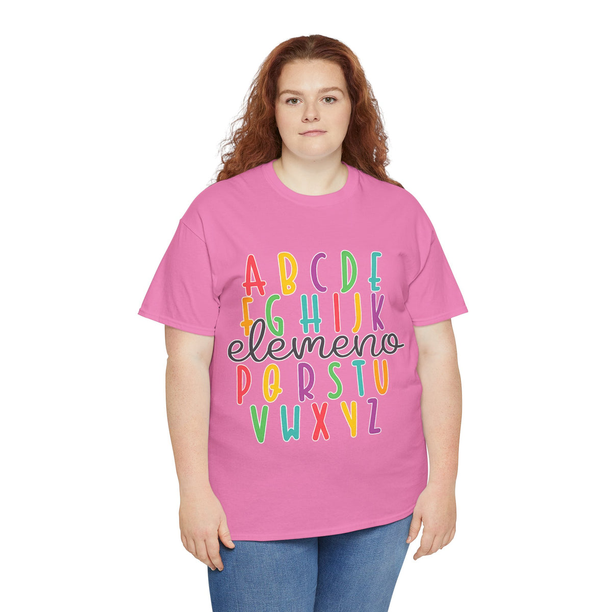 Alphabet Elemeno Kids Tee — Colorful ABCs Shirt for Teachers & Toddlers