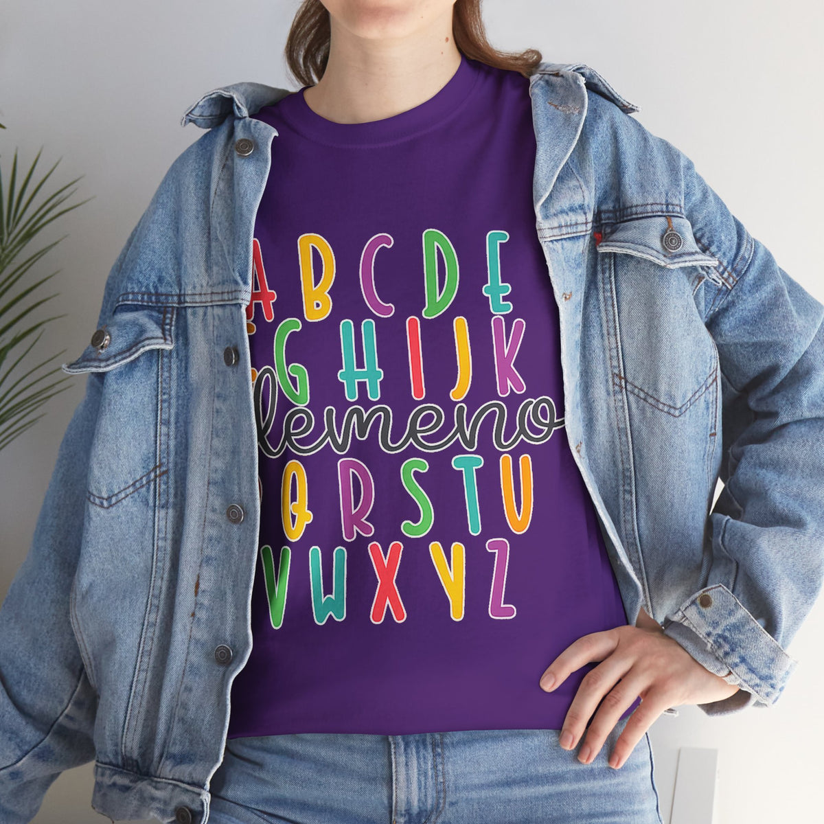 Alphabet Elemeno Kids Tee — Colorful ABCs Shirt for Teachers & Toddlers