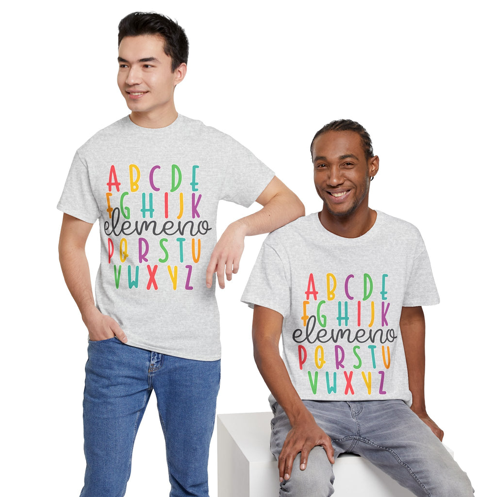 Alphabet Elemeno Kids Tee — Colorful ABCs Shirt for Teachers & Toddlers