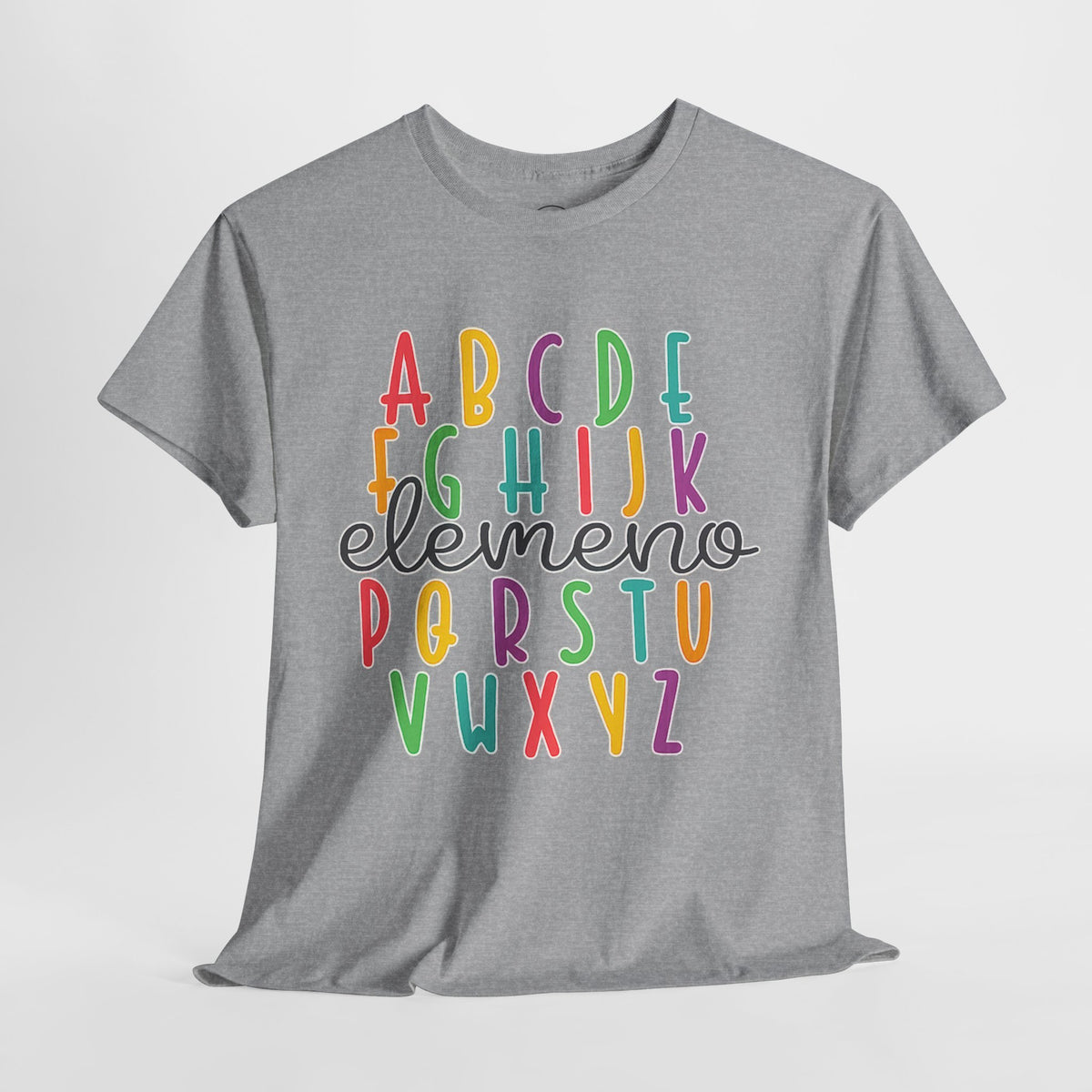 Alphabet Elemeno Kids Tee — Colorful ABCs Shirt for Teachers & Toddlers