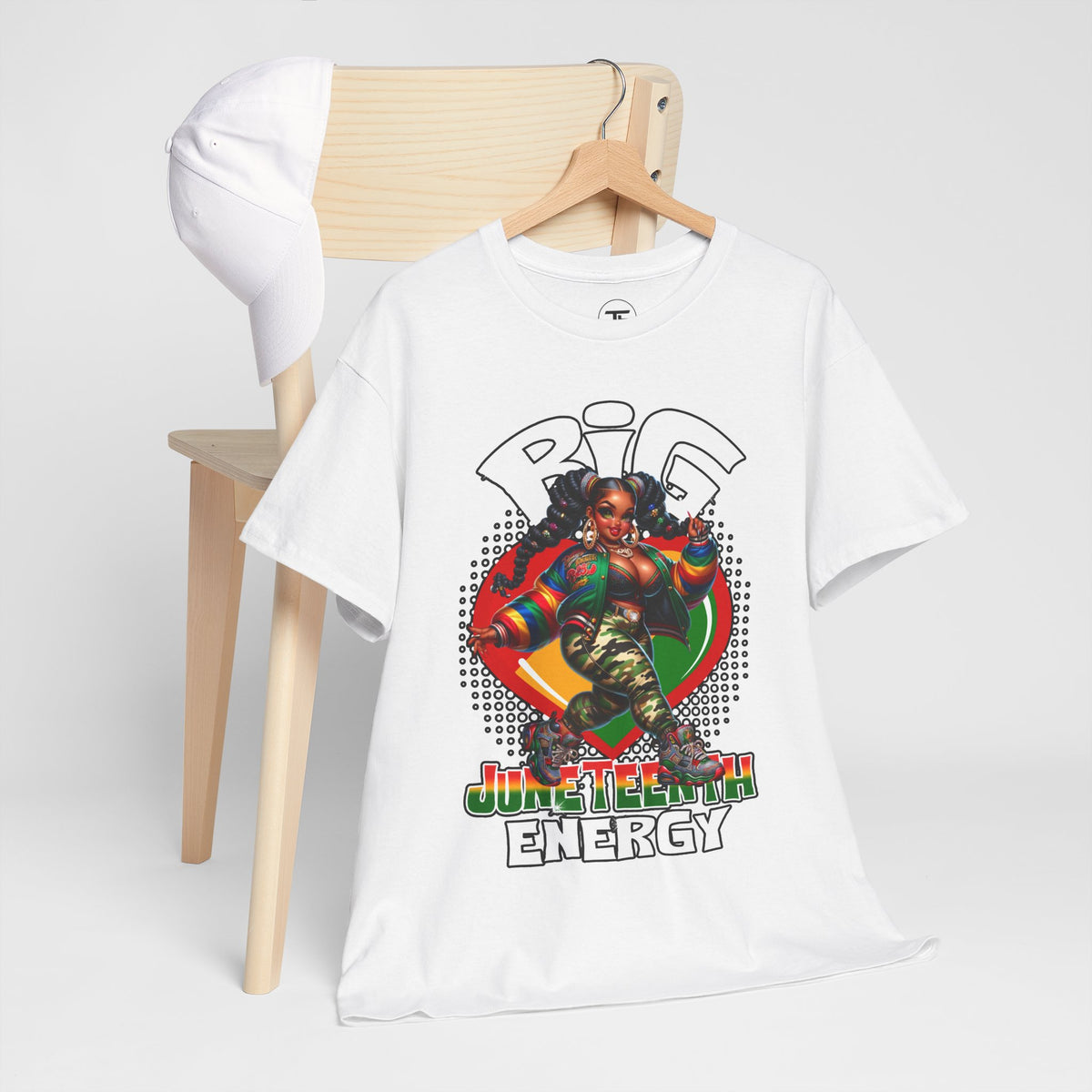 Big Energy reggae-inspired dancehall graphic T-shirt