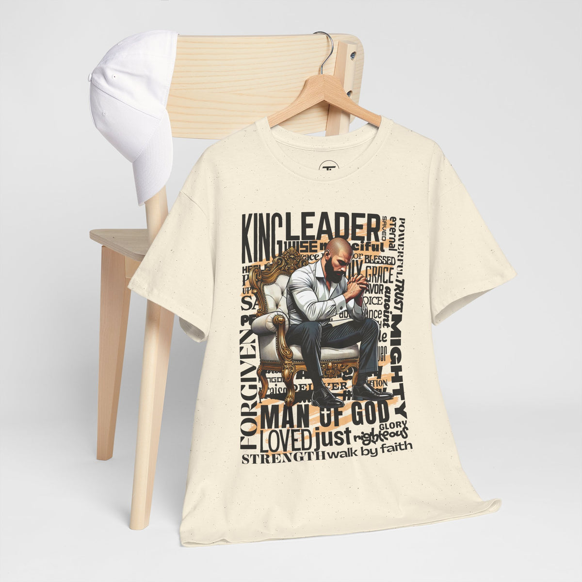 Christian Man of God inspirational graphic T-shirt — alternate product mockup