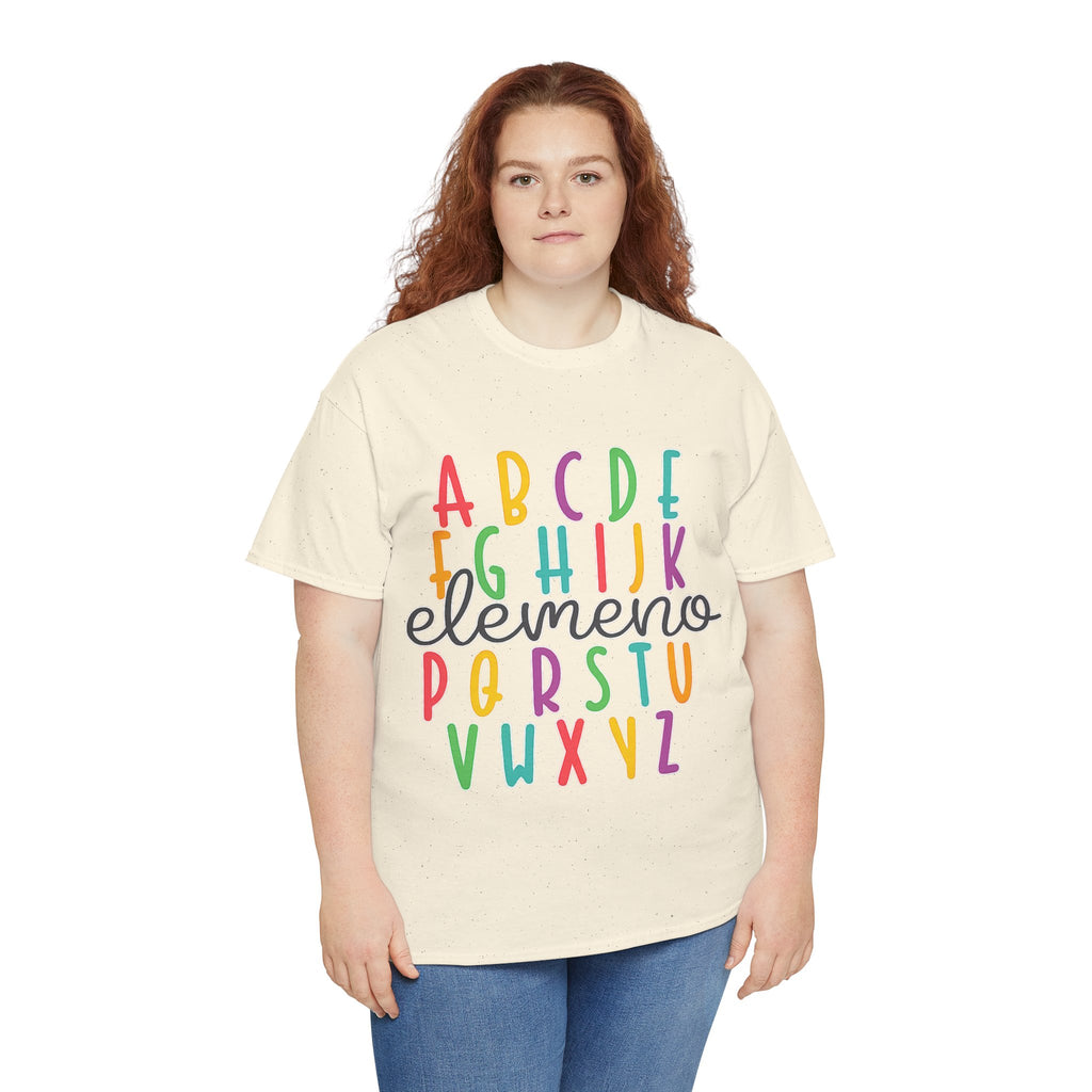 Alphabet Elemeno Kids Tee — Colorful ABCs Shirt for Teachers & Toddlers