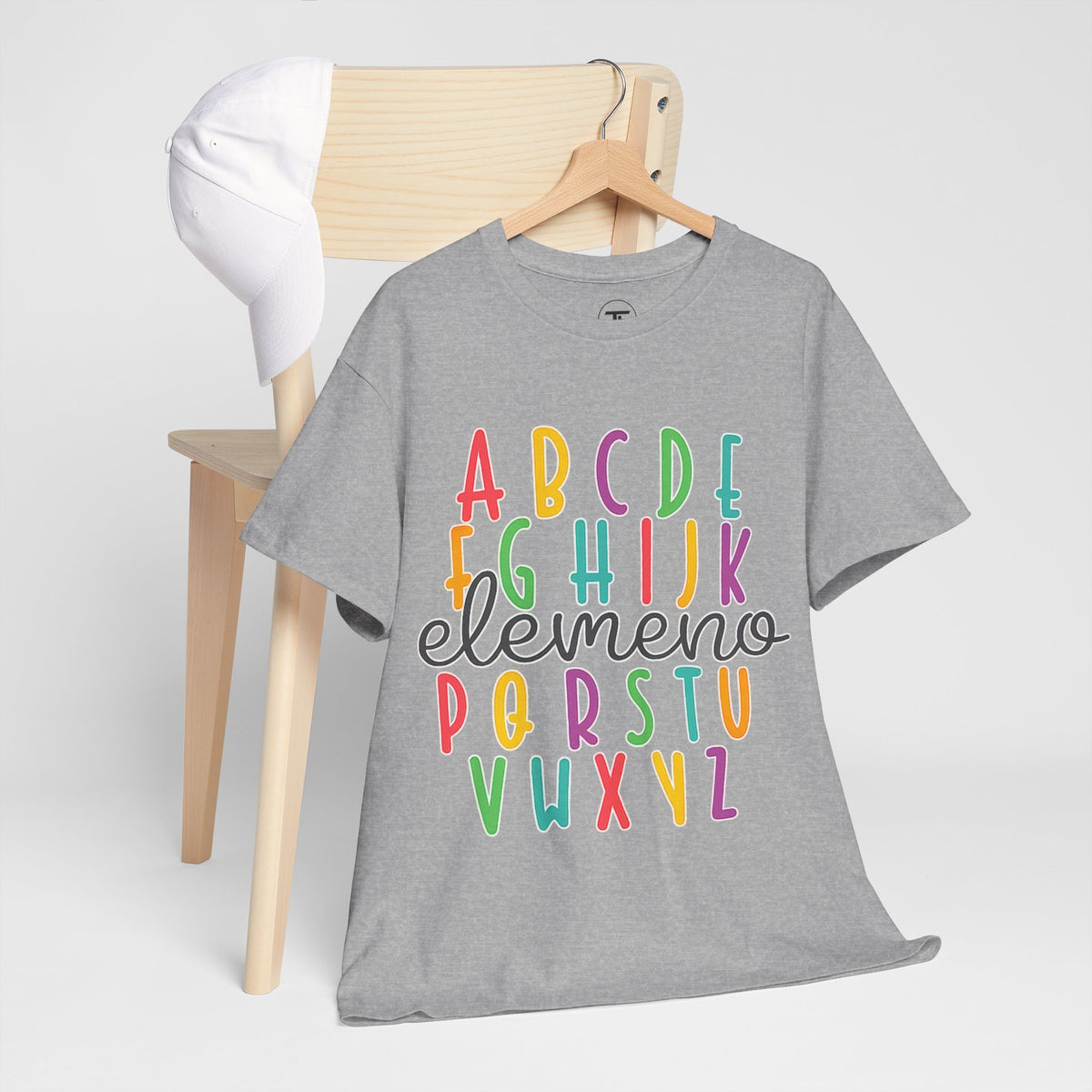 Alphabet Elemeno Kids Tee — Colorful ABCs Shirt for Teachers & Toddlers