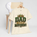 Dad Built Different king crown graphic T-shirt — product view 4