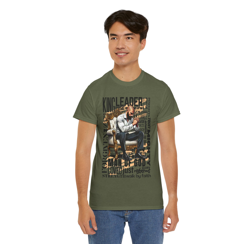 Christian Man of God Graphic Tee — "Man of God" Faith-Based Inspirational T-Shirt