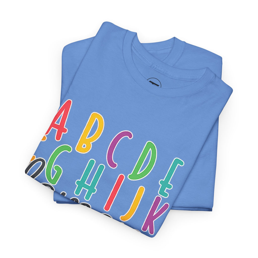 Alphabet Elemeno Kids Tee — Colorful ABCs Shirt for Teachers & Toddlers