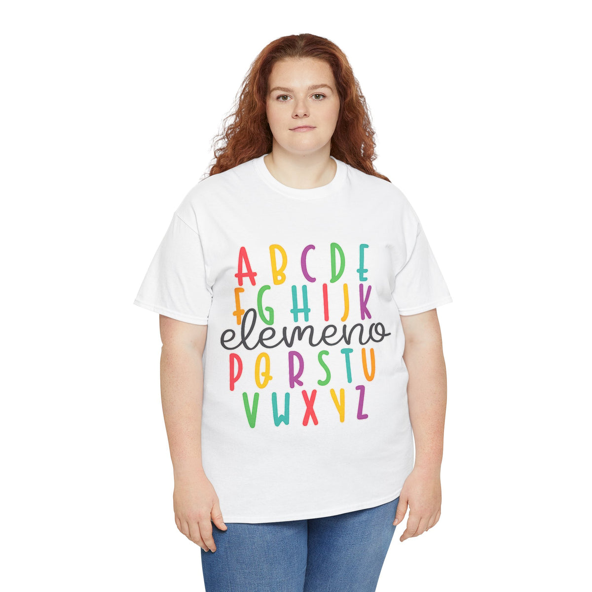 Alphabet Elemeno Kids Tee — Colorful ABCs Shirt for Teachers & Toddlers