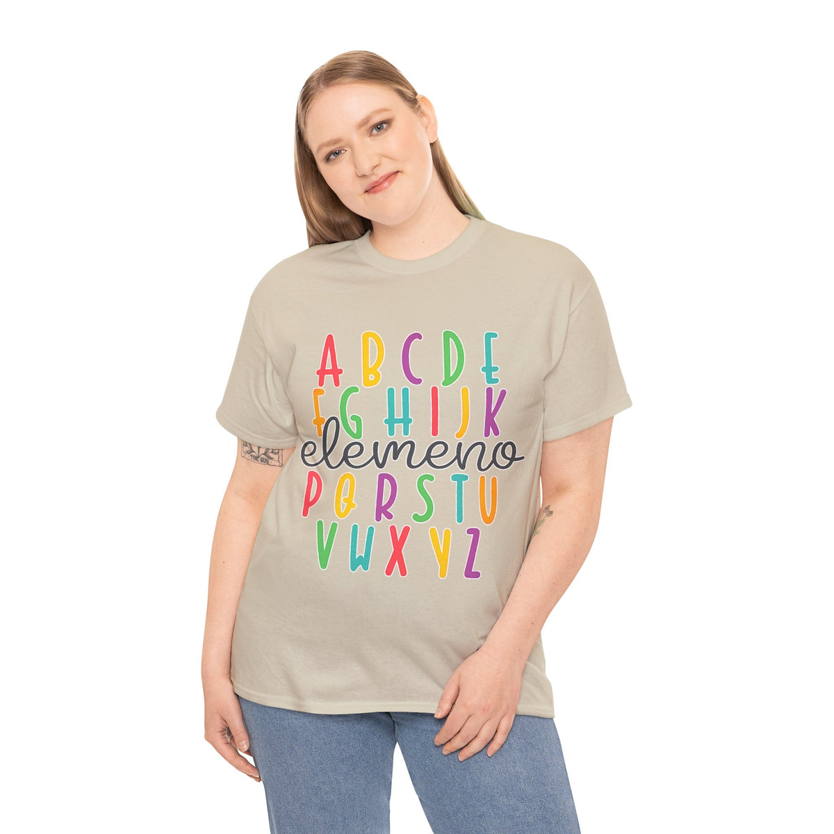 Alphabet Elemeno Kids Tee — Colorful ABCs Shirt for Teachers & Toddlers