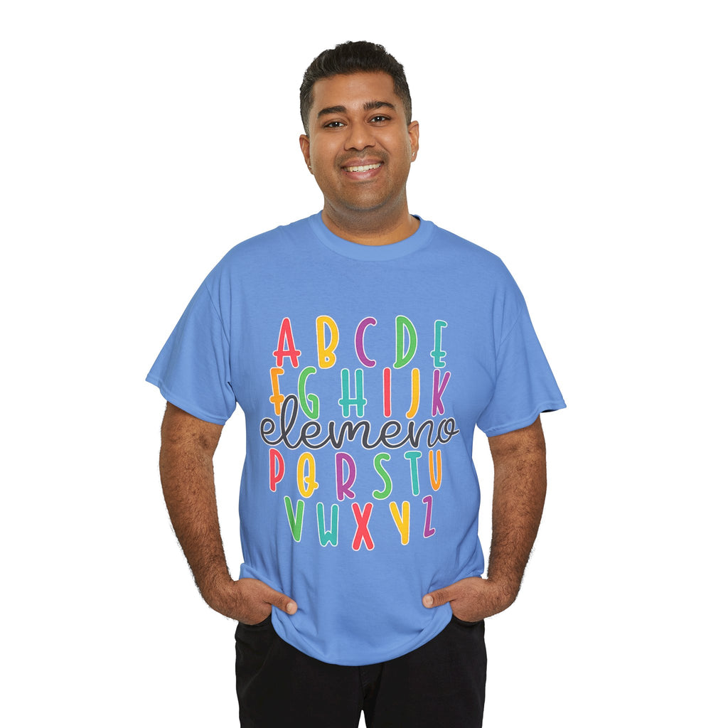 Alphabet Elemeno Kids Tee — Colorful ABCs Shirt for Teachers & Toddlers