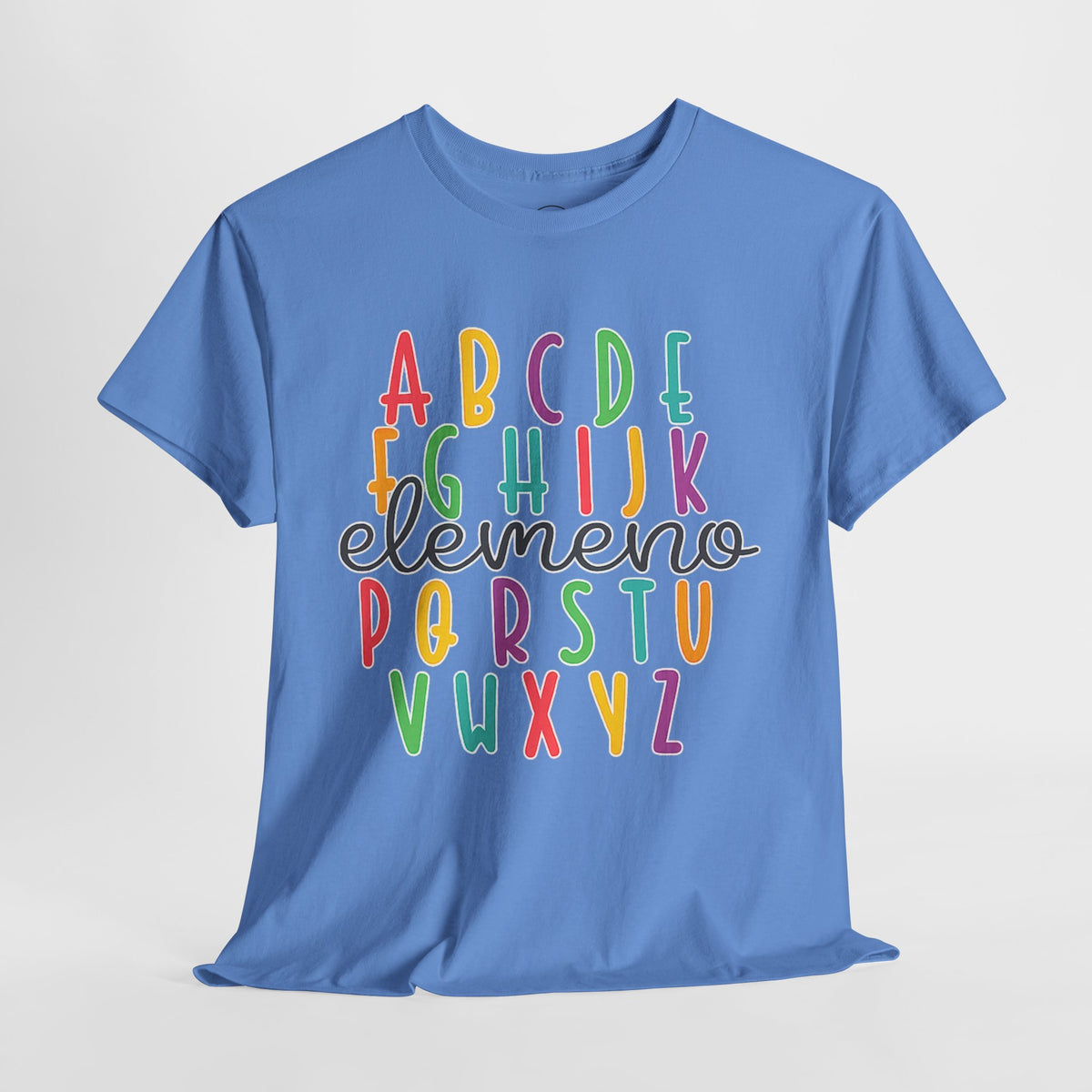 Alphabet Elemeno Kids Tee — Colorful ABCs Shirt for Teachers & Toddlers