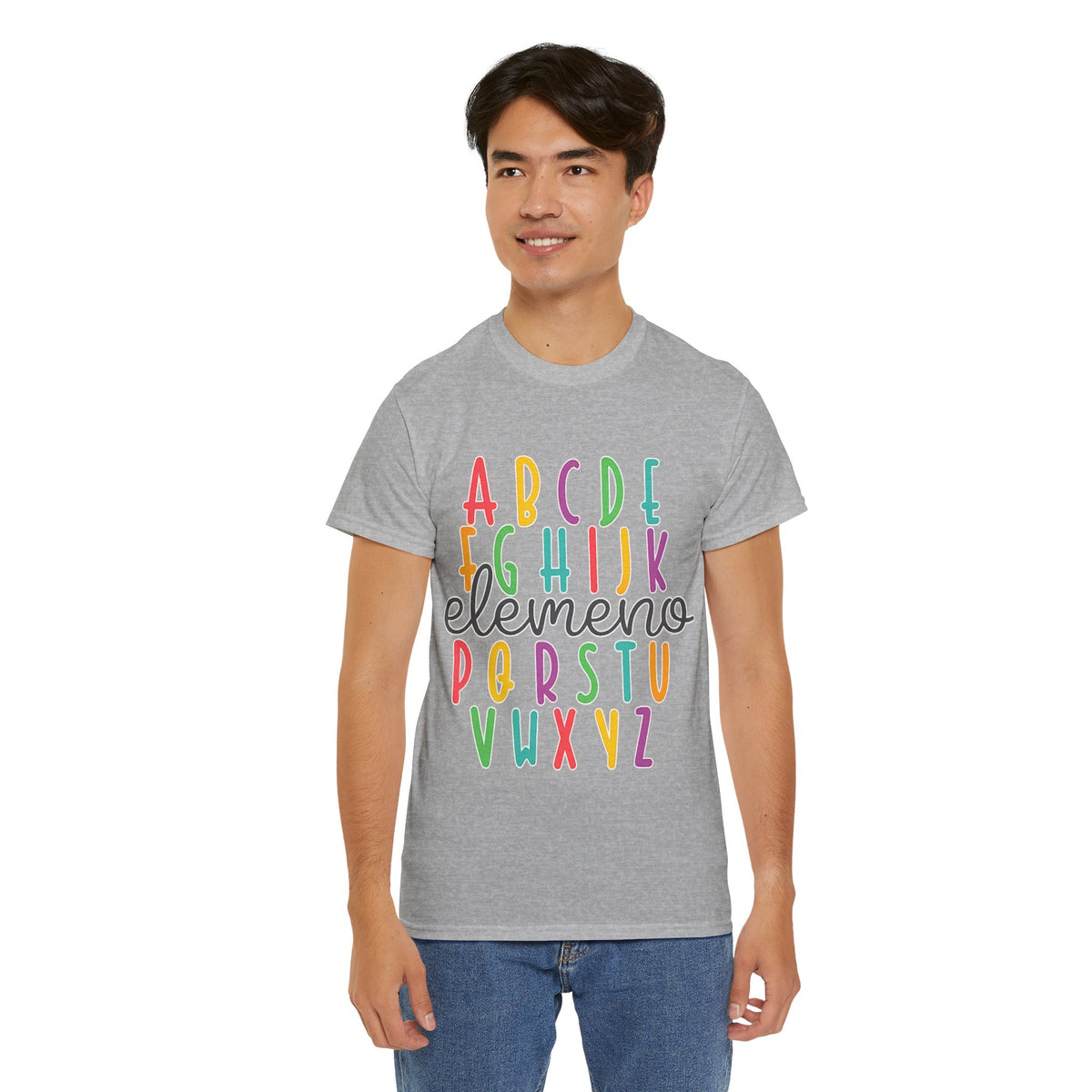 Alphabet Elemeno Kids Tee — Colorful ABCs Shirt for Teachers & Toddlers