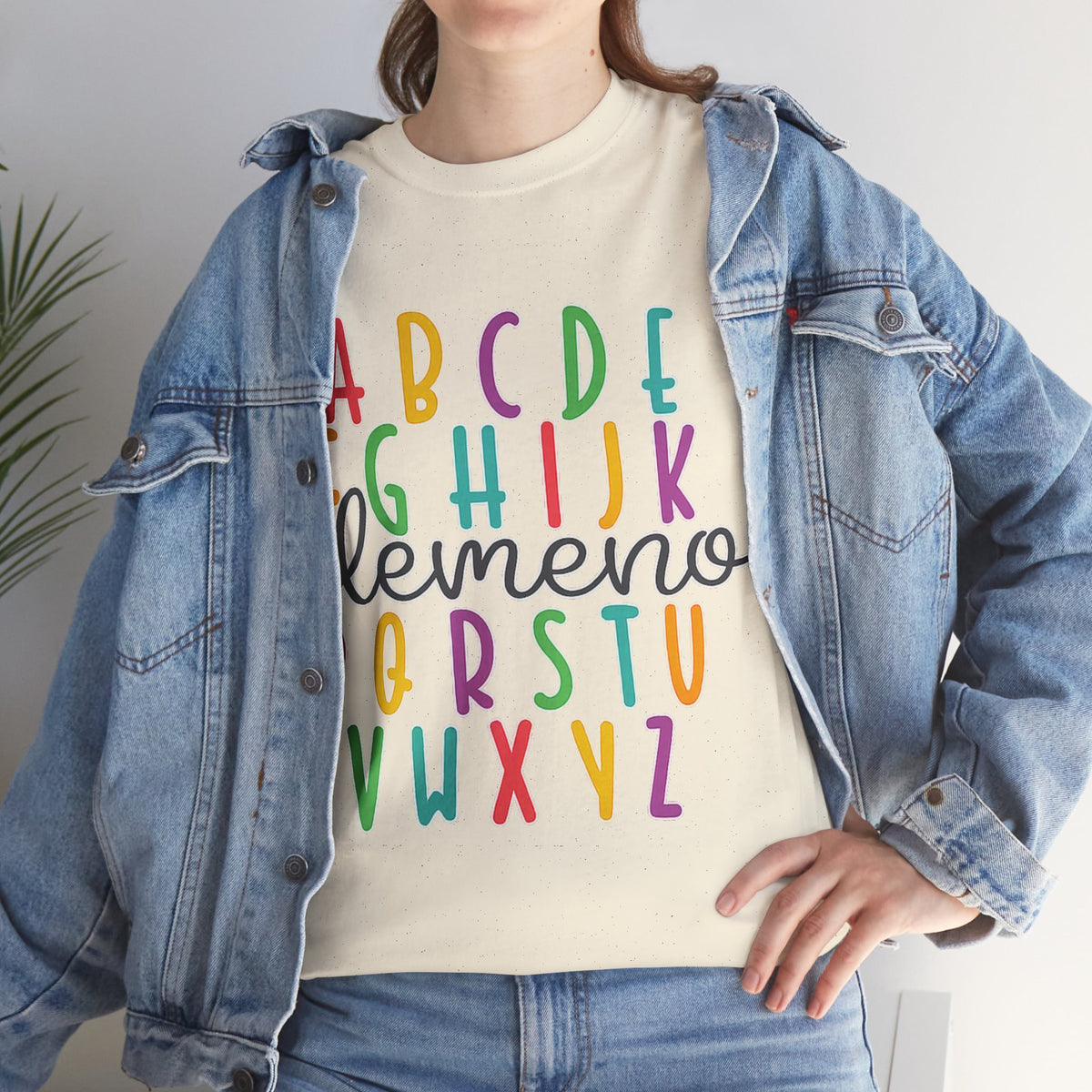 Alphabet Elemeno Kids Tee — Colorful ABCs Shirt for Teachers & Toddlers
