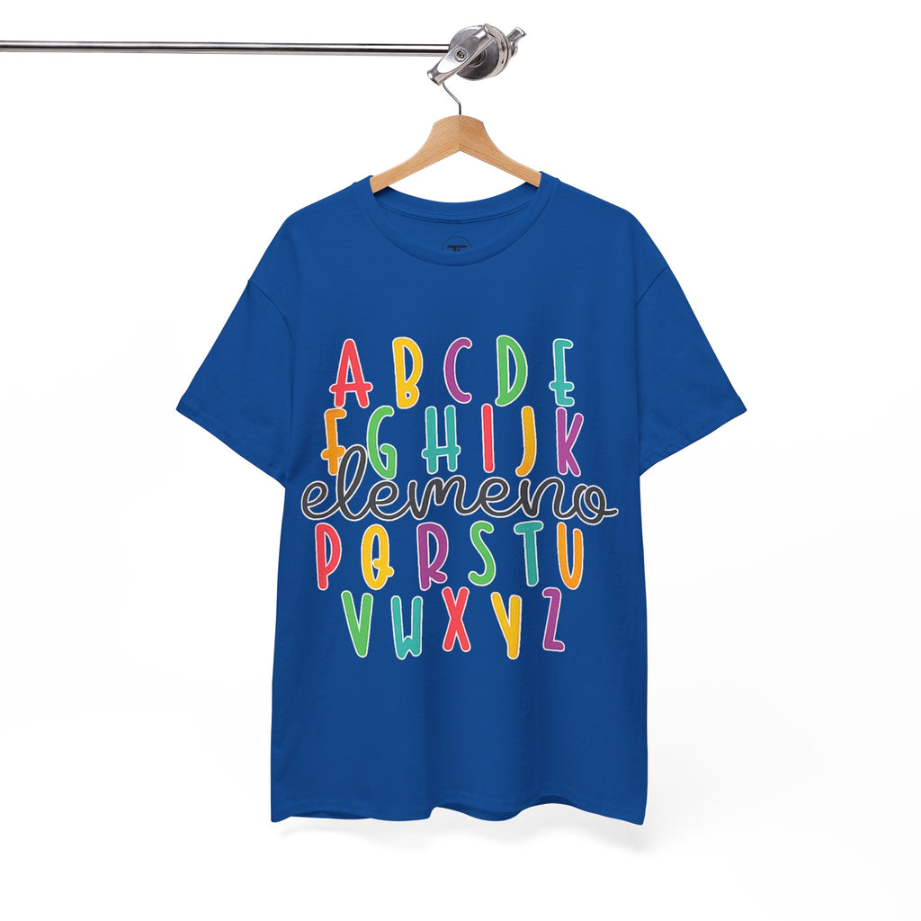 Alphabet Elemeno Kids Tee — Colorful ABCs Shirt for Teachers & Toddlers