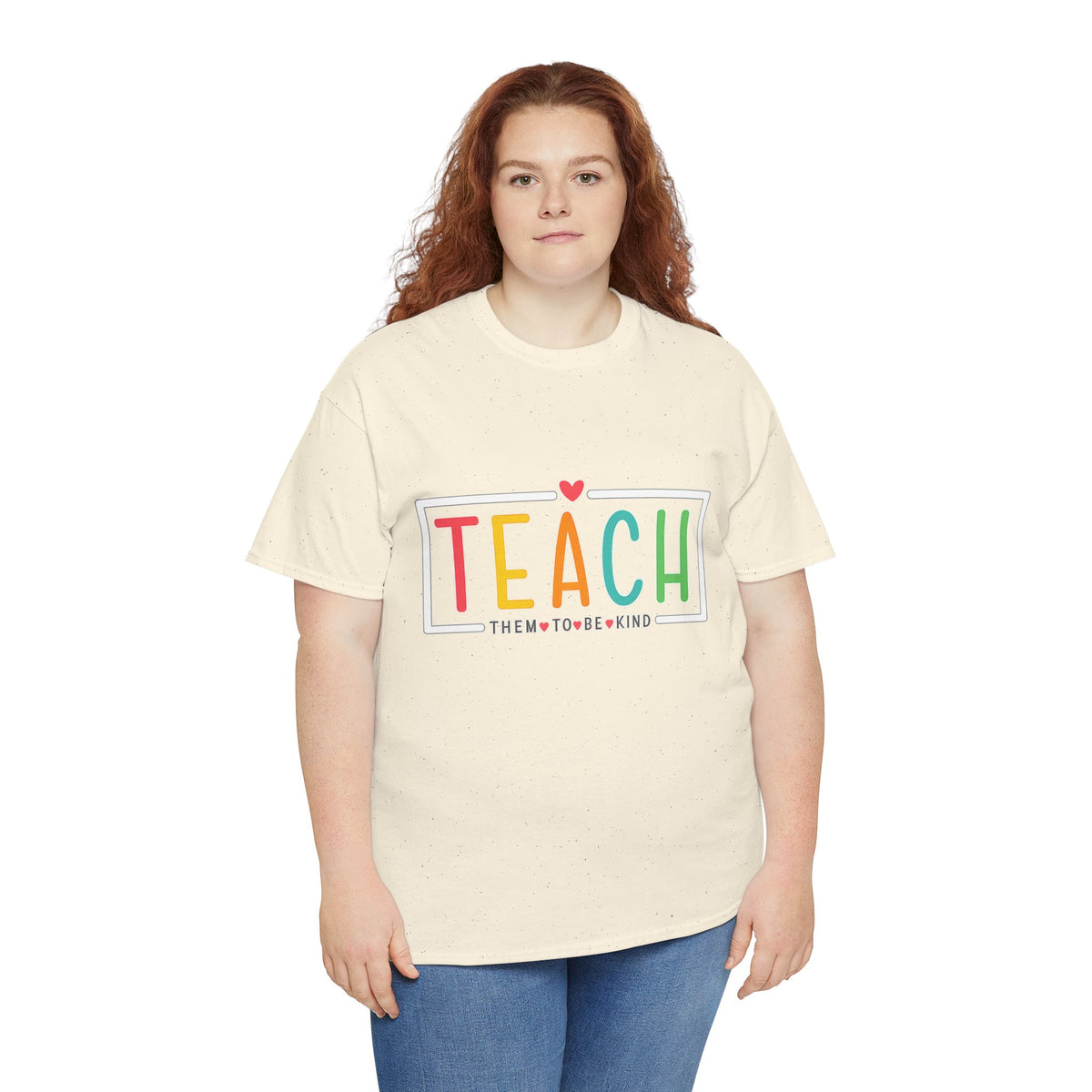 Teach Colorful Heart T-Shirt — Cute Teacher Appreciation Tee