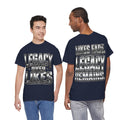 Legacy Over Likes T-Shirt | Metallic Chrome Typography, Statement Tee