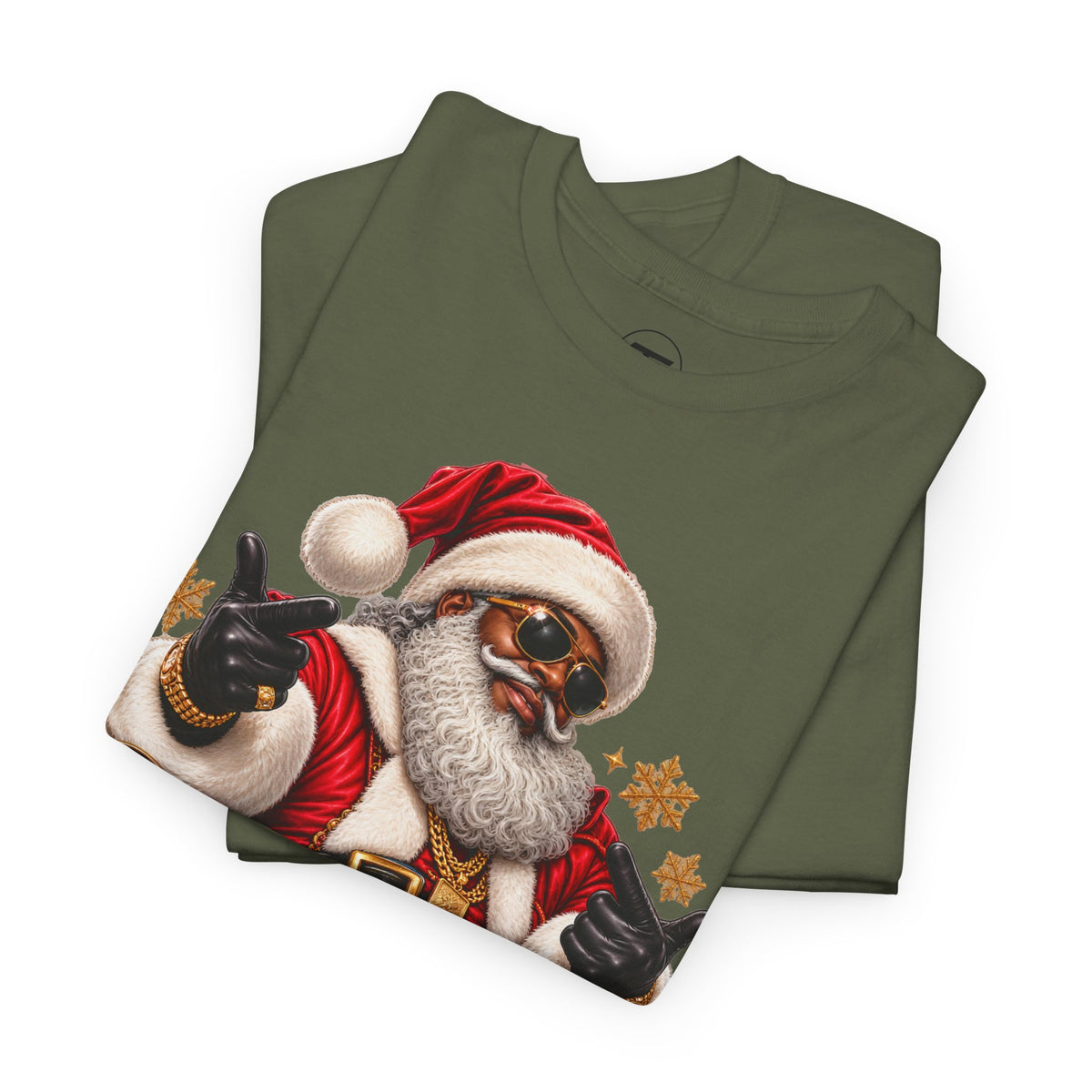 Sleighin’ All Day Santa Christmas T-Shirt | Funny Holiday Graphic Tee