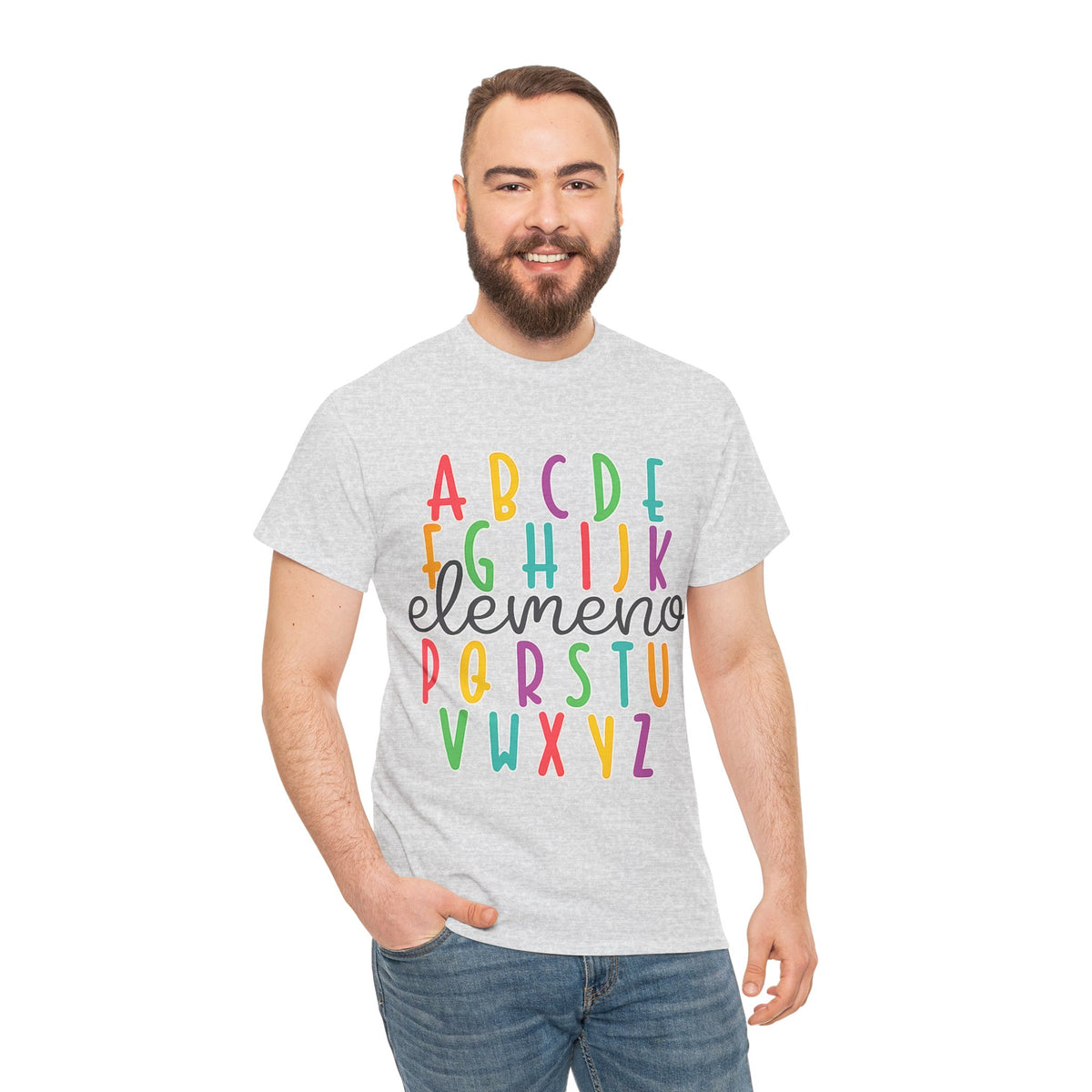 Alphabet Elemeno Kids Tee — Colorful ABCs Shirt for Teachers & Toddlers