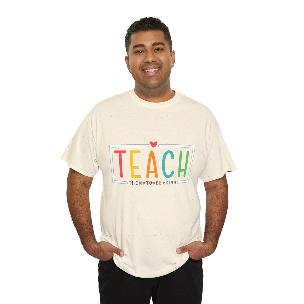 Teach Colorful Heart T-Shirt — Cute Teacher Appreciation Tee