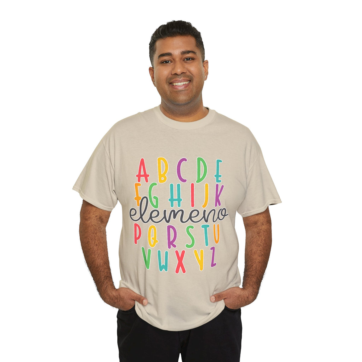 Alphabet Elemeno Kids Tee — Colorful ABCs Shirt for Teachers & Toddlers