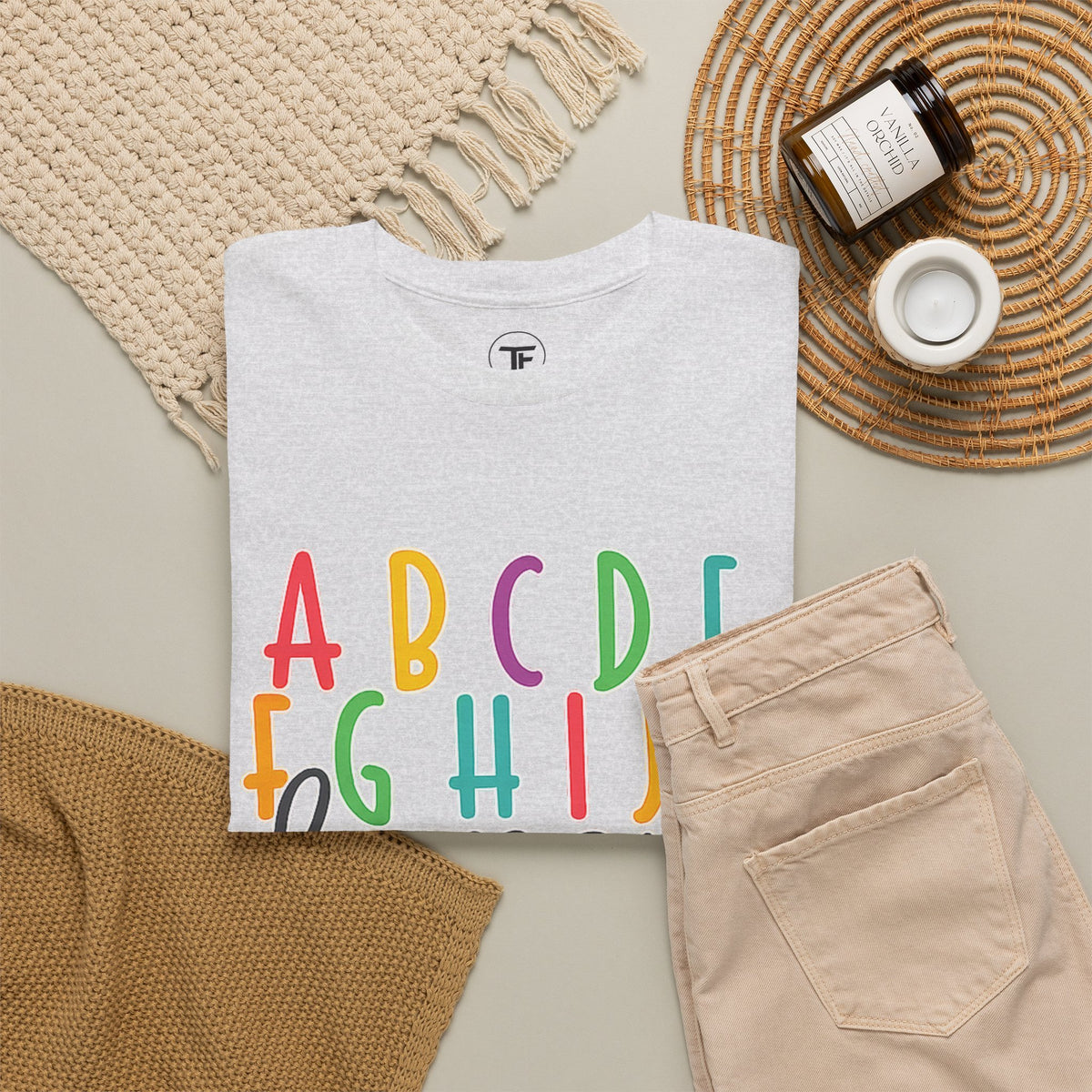 Alphabet Elemeno Kids Tee — Colorful ABCs Shirt for Teachers & Toddlers