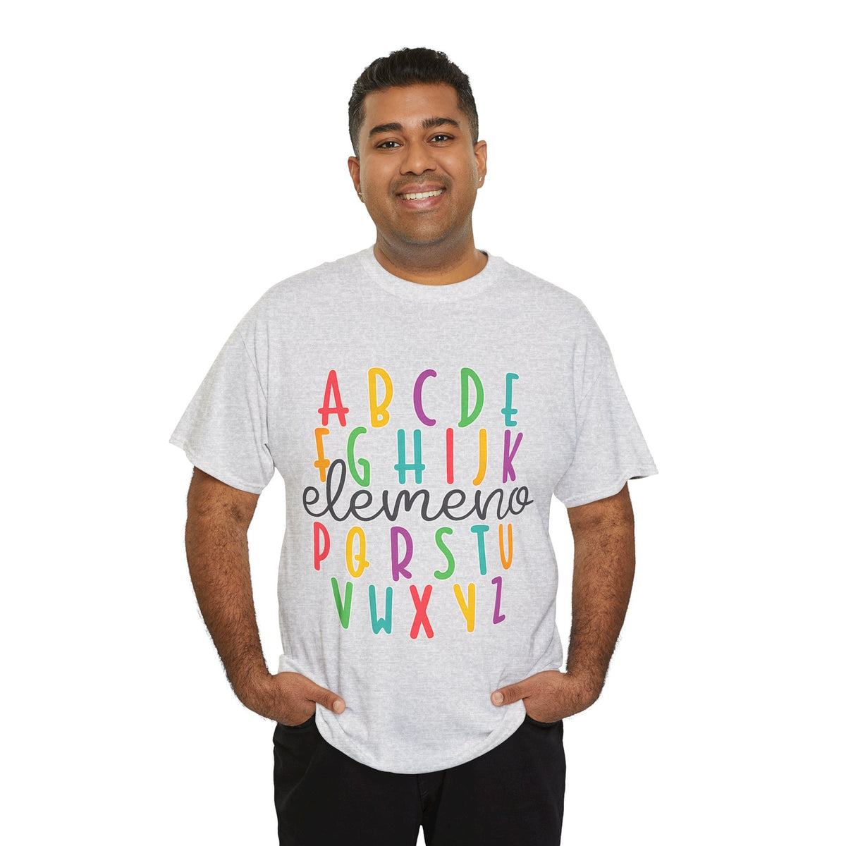 Alphabet Elemeno Kids Tee — Colorful ABCs Shirt for Teachers & Toddlers