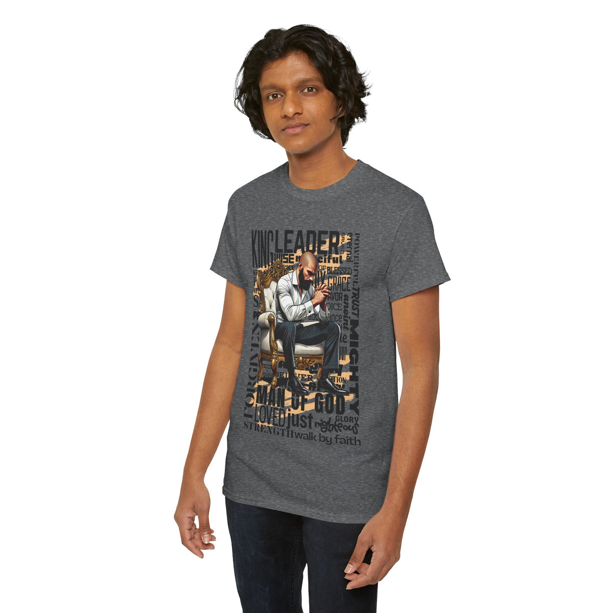 Christian Man of God Graphic Tee — "Man of God" Faith-Based Inspirational T-Shirt